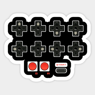 Contra Konami Code Cheat 30 Lives Retro Gamer Sticker